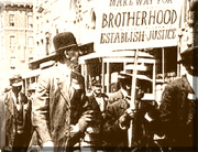 old photo of a Brotherhood of Sleeping car Porters rally
