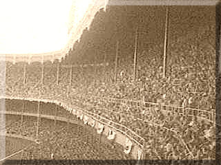 old photograph of a baseball stadium full of people